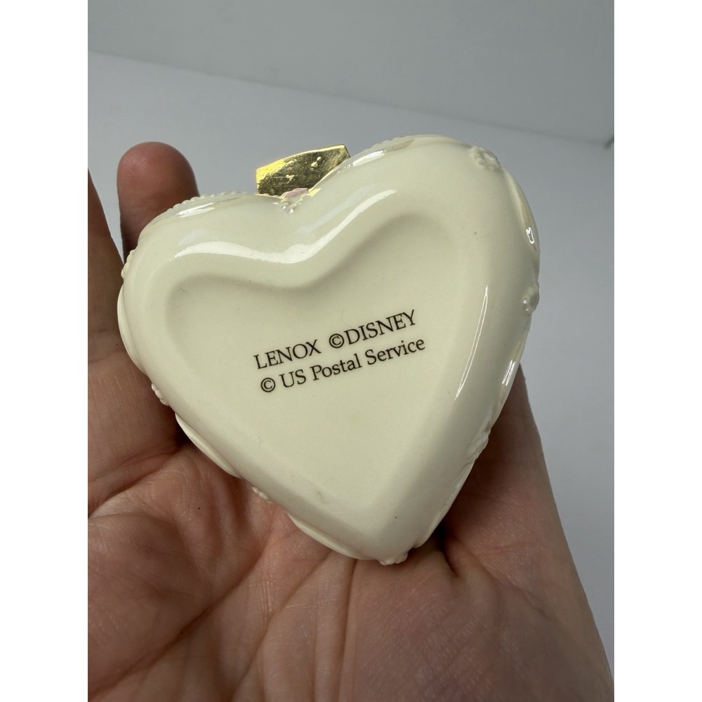 Lenox Disney US Postal Service Lady and Tramp Romance Treasure Trinket Box - Picture 5 of 8